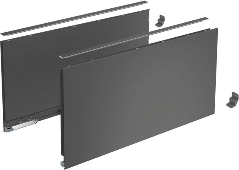 AvanTech You Schubkasten Set Schubkasten Set Höhe 251 - Schubkastensystem Nennlänge 400mm, Stahl anthrazit - Hettich