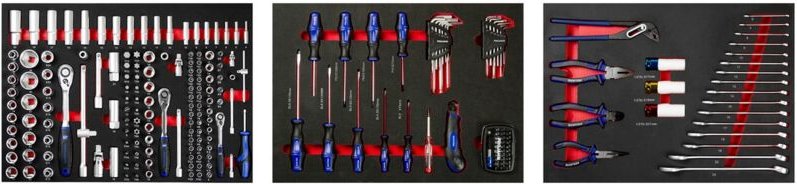 Bestückung für 3 Schubladen proficraft 229-tlg. - Projahn