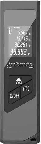 40M Laser-Entfernungsmesser, Mini-Digital-tragbares, per USB wiederaufladbares Lasermessgerät, Fläche/Volumen/Theorem