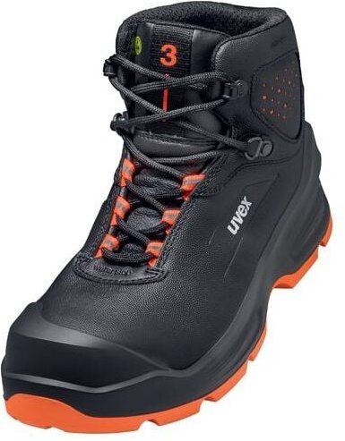 UVEX 3 Sicherheits-Stiefel Gr. 40 W11 S3 ESD SR schwarz/orange 6873.2