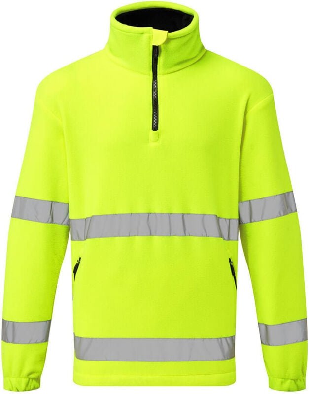 Polare 1/2 Reißverschluss HV Gelb S