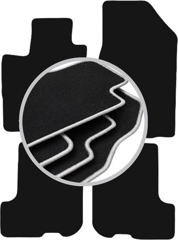 CARLUX-SILVER Autofußmatten für: Dacia Sandero II FL Fließheck (2018-2021)