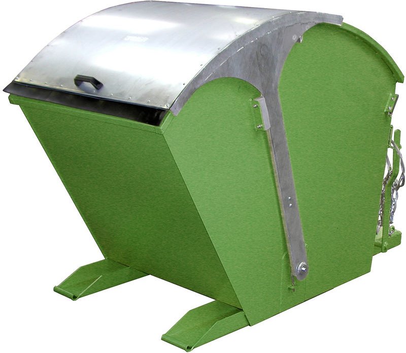 Bauer Kippbehälter RD 1000, lackiert, Resedagrün
