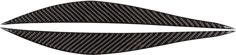 Tlily - 1 Paar Carbon Fiber Autoaufkleber Scheinwerfer Augenbrauen Frontscheinwerfer Augenbrauen Zierleiste für -bmw 3 4...