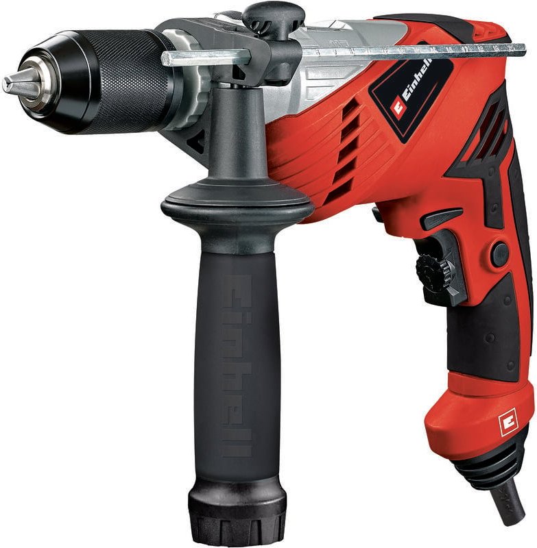 Schlagbohrmaschine te-id 650 e (650 Watt, Qualitätsbohrfutter aus Metall, Rechts-/Linkslauf, Metall-Bohrtiefenanschlag, ...