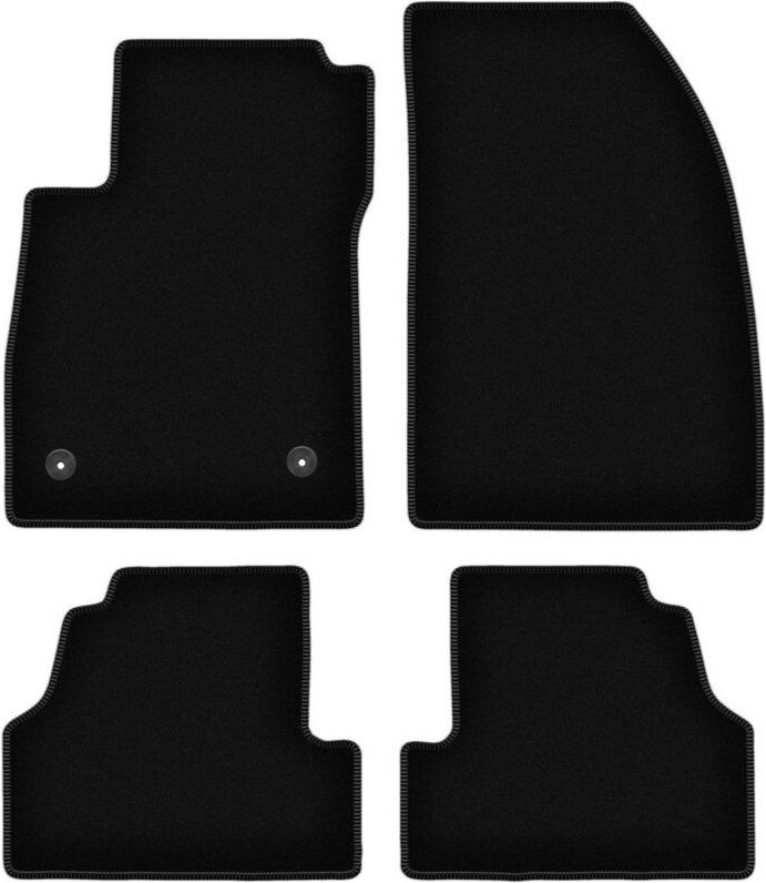 BASIC schwarze Veloursmatten für: Chevrolet Trax Crossover (2013-)