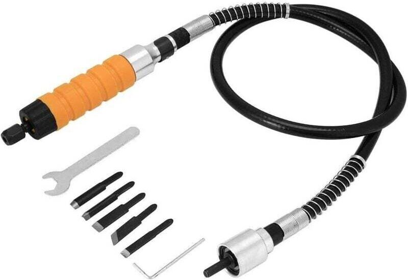 Holzschnitzwerkzeug, Meißel, elektrisches Messer, Holzgravur, 5 Schnitzklingen und ein Satz weicher Rohre - RWDIY › Hand...