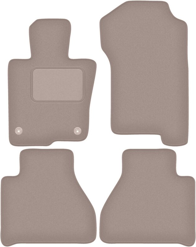 Beige Veloursmatten für: Mercedes X-Klasse W470 Pickup (2017-)