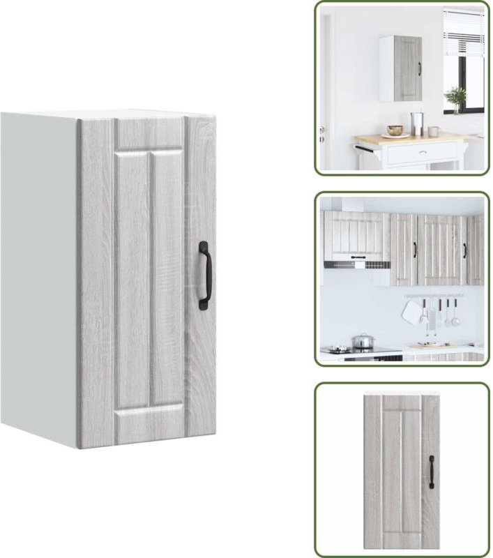 Küchen-Hängeschrank Lucca Grau Sonoma Holzwerkstoff - Küchen-Wandschrank - Küchen-Wandschränke - Wandschrank Küche - Küc...