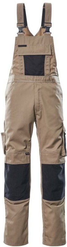 Unique Latzhose Augsburg Gr. 120 hellkhaki/schwarz - Mascot