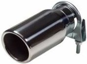 Vivol - Auspuffblende universal Edelstahl - Rund - Anschluss bis 58mm