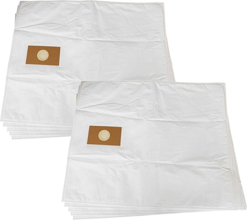 10x Staubbeutel kompatibel mit CleanTrack Vac-Line 70, 80, 90, 70 Big Mouth Staubsauger - 77cm x 63cm Weiß - Vhbw