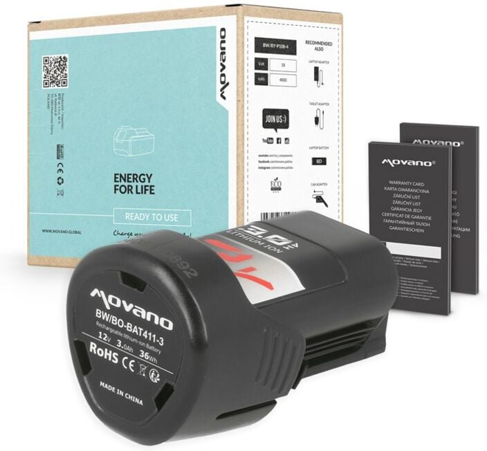 Akku 10,8V / 12V 3,0Ah für Bosch GSR GSB GOP GSA