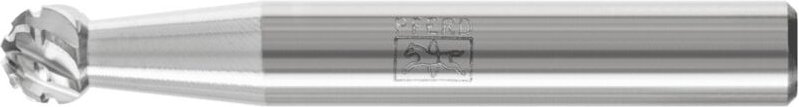 Thumbnail - Hartmetall Hochleistungsfrässtift Kugel kud ø 06x05 mm Schaft-Ø 6 mm titanium für Titan - Pferd