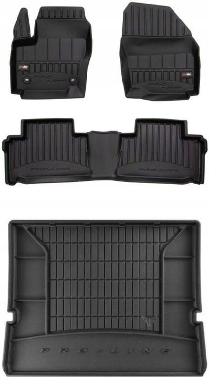 3D SET Gummifußmatten und Fußmatten Ford Galaxy Mk2 2006-2015 s