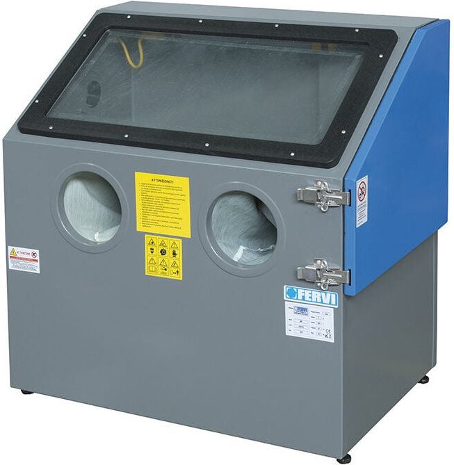 Fervi - sandstrahlkabine sandstrahler bank mit sandstrahlpistole 0487