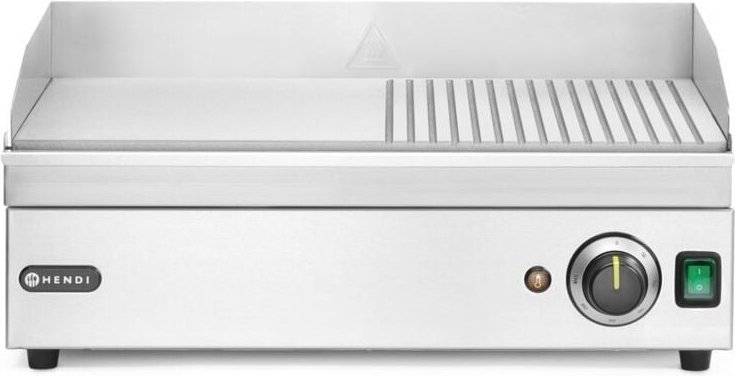 Elektrogrill, glatte, gerillte Grillplatte, 527 x 404 mm, 2400 W