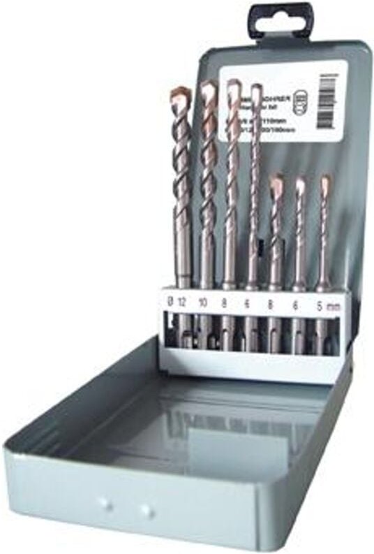 Hammerbohrer-Satz SDS-plus 7-tlg. 5-12 mm - Fortis