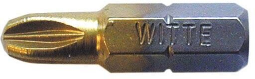 Phillips standard Zinnführung 1/4' kurze Spitze (PH3x25) Witte 27322