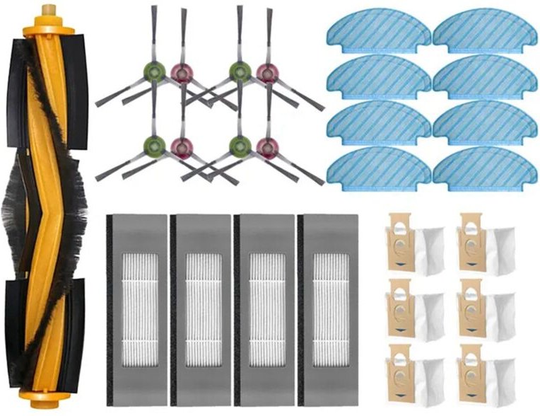 Für N10 plus Roboter-staubsauger Wichtigsten Seite Pinsel Hepa-Filter Mopp Tuch Staub Tasche Ersatz Teile