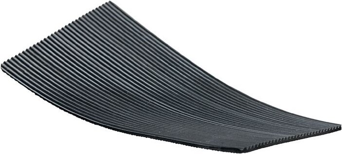 Möller Gummifeinriefenmatte Breite 1 m Länge 10 m Dicke 3 mm schwarz NR/SBR o.Gewebeeinlage