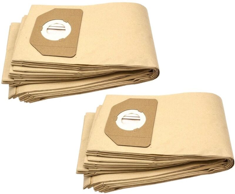 20x Staubsaugerbeutel kompatibel mit Hoover Trolley Staubsauger - Papier, braun - Vhbw