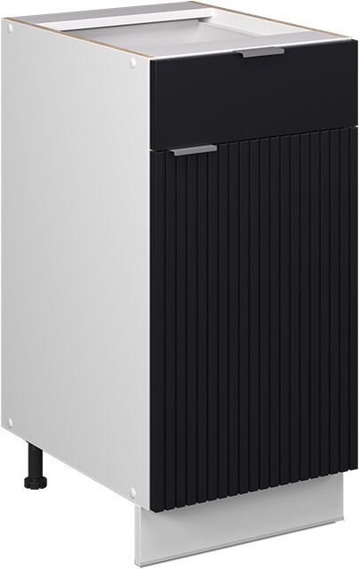 Vicco - Schubunterschrank Fame-Line, Schwarz gestreift, 40 cm ohne Arbeitsplatte