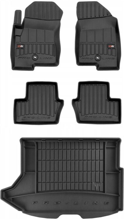 3D-KIT Gummi-Fußmatten und Matte Dodge Caliber Hatchback 2006-2011