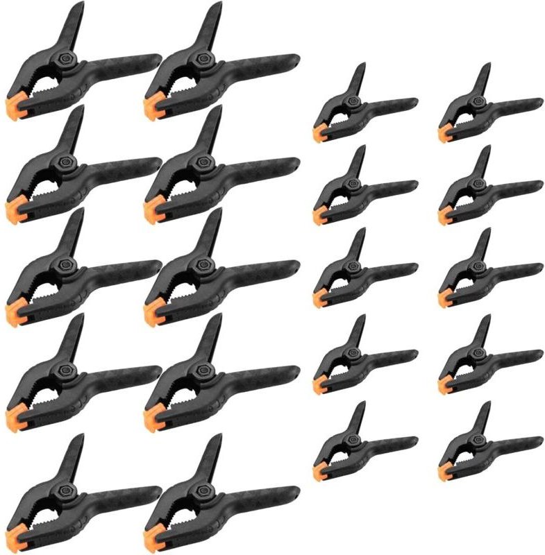 Crediri 20 Stück Federklemmen, DIY-Werkzeugklemmen, Zangen, Greiferklammern für Holzbearbeitung, Fotografie, Werkstatt –...