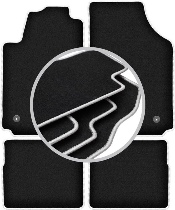 CARLUX-SILVER Autofußmatten für: Audi A2 Fließheck (2000-2005)