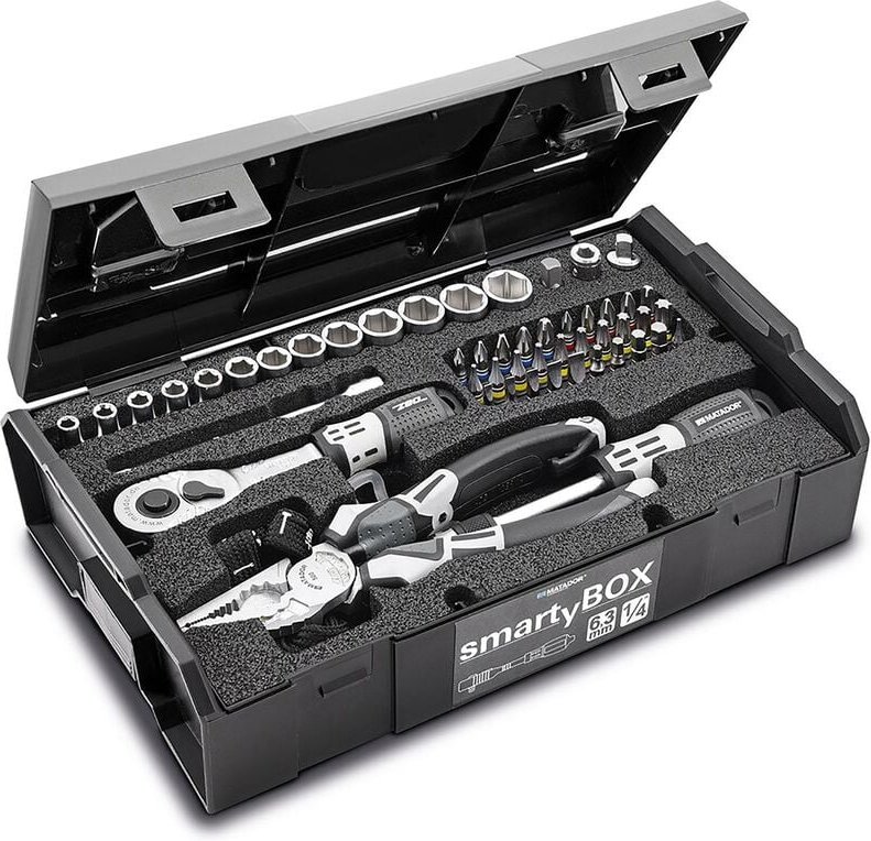 smartyBOX S1 Universal, 61-tlg., 6,3 mm (1/4"): 4-14 mm / T