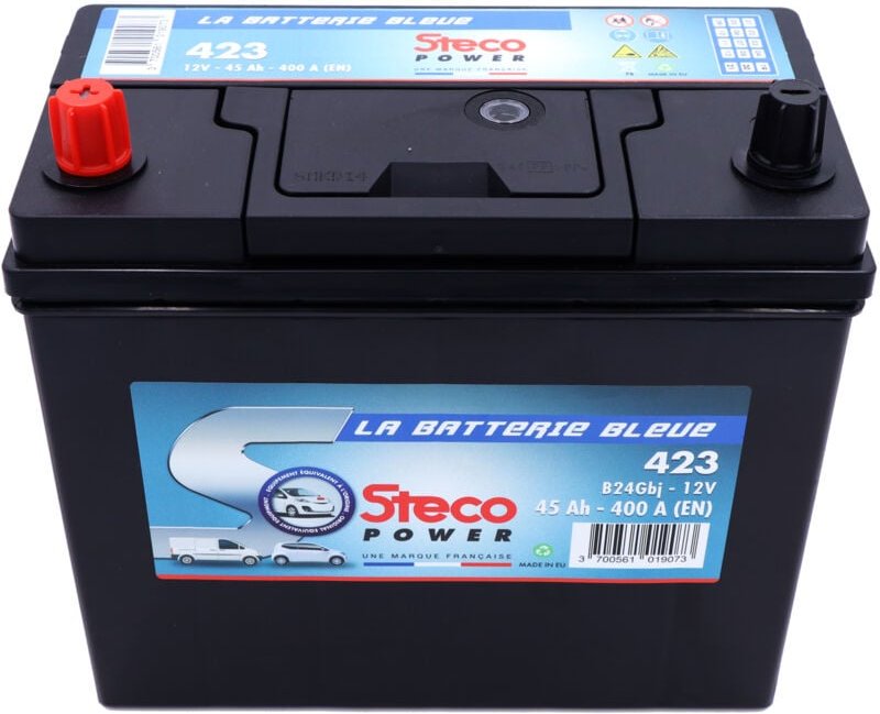 Batterie 12V 45Ah 400A 237x134x226 mm stecopower - 423