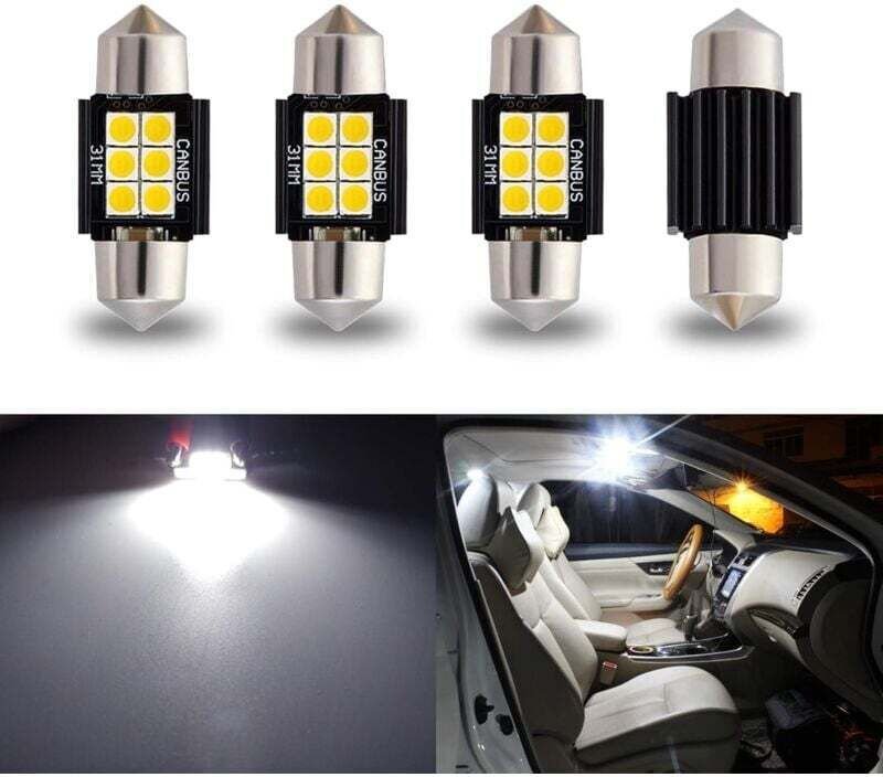 4er-Pack 9–30 V, extrem helle DE3175 DE3021, fehlerfreie 1,25 Zoll 31 mm Festoon-LED-Lampen für Innenraumbeleuchtung, Ka...