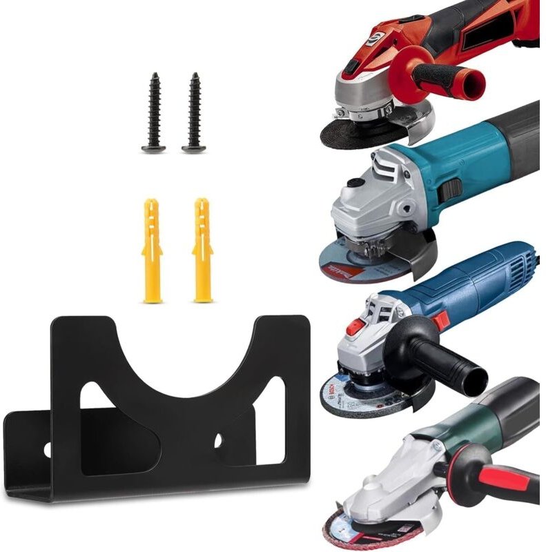 Premium Edelstahl-Wandhalterung für Winkelschleifer 115-125 mm. Inklusive Befestigungsmaterial. Passend für viele Herste...