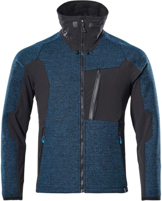 Arbeitsstrickjacke mit Reißverschluss Mascot Advanced - Dreilagig - 17105-309-Ozeanblau-XS