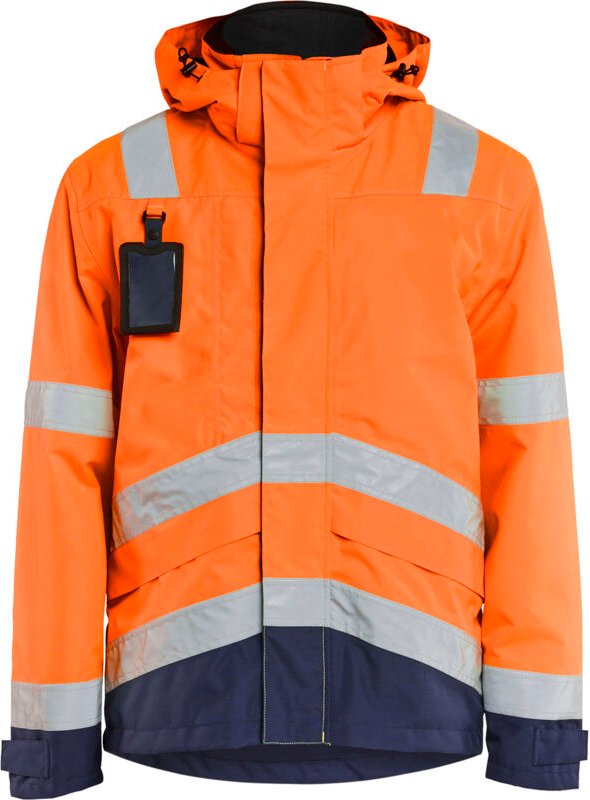 Blakläder Warnschutz-Funktionsjacke, orange / marineblau, Unisex-Größe: l