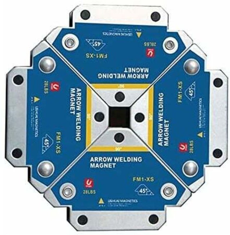 Schweißmagnet, 4 Stück Schweißmagnet Haltekraft 12,5 kg Schweißmagnet-Positionierer-Stützhalterung 45° 90° 135°