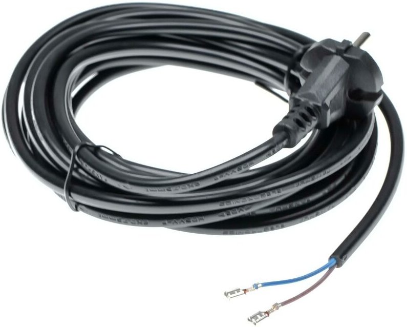 Stromkabel kompatibel mit Philips Compact, Expression, fc, FC9150, FC9199, hr Staubsauger - 6 m Kabel 1000 w - Vhbw