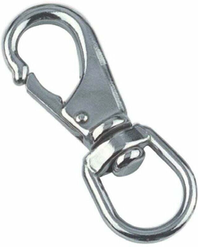 Wirbelkarabiner aus Edelstahl A4 - 1 Stück - 118 mm