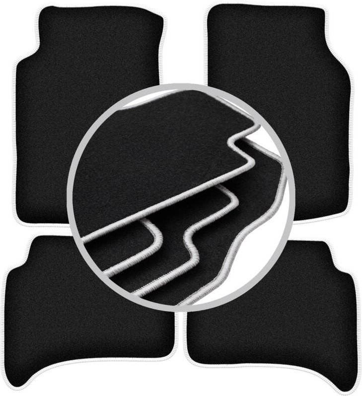 CARLUX-SILVER Autofußmatten für: Kia Sportage I SUV (1995-2004)