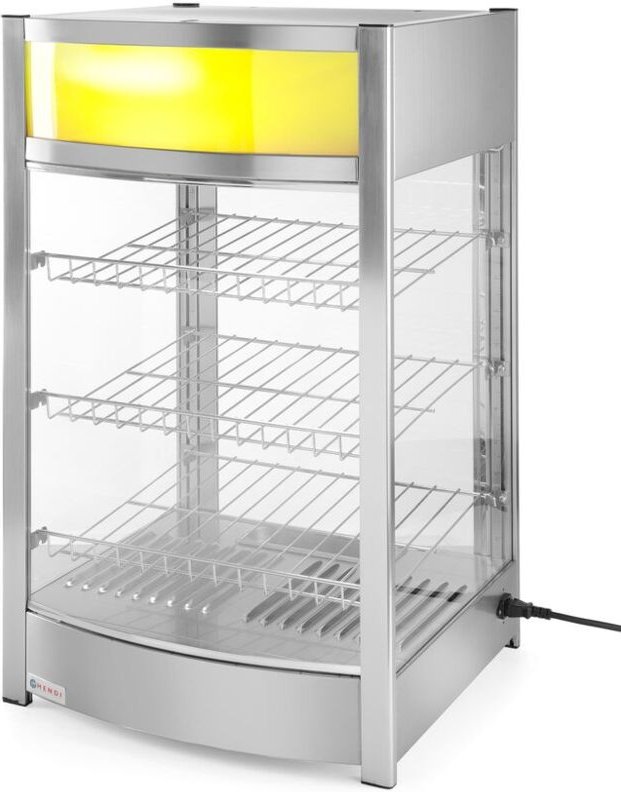 HENDI Warmhaltevitrine, 97 Liter, 230V/800W, 460x467x(H)785mm