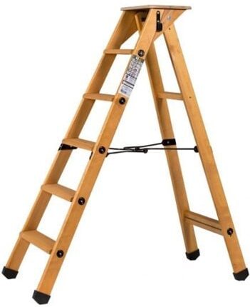 Trittleiter Aus Lyoner Holz, 5 Stufen - 483205