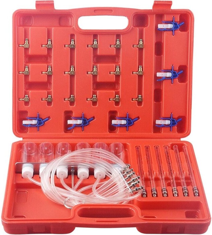 Thumbnail - Lablanc - 24er-Pack 6-Zylinder-Diesel-Einspritzdüsen-Durchflussmesser-Adapter für Lecktester