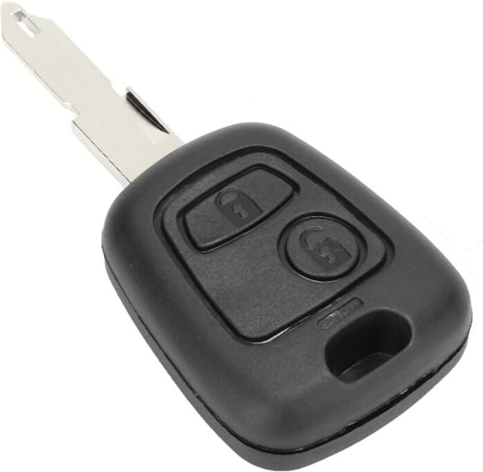 SUNXURY, Autoschlüsselgehäuse, leichte Ersatz-Schlüsseletui-Abdeckung für Peugeot 206 306 307 Schlüsselanhänger