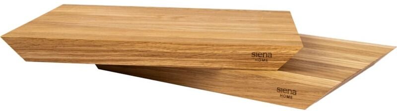 Thumbnail - Siena Home - Schneidbretter brescia 2er-Set 45° Griffleiste, aus Eichenholz