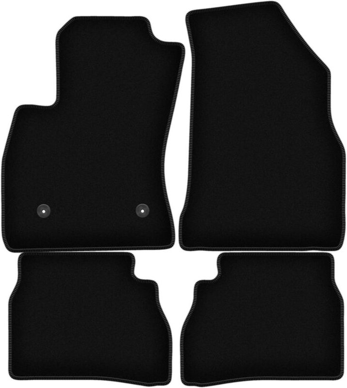 BASIC schwarze Veloursmatten für: Fiat Doblo II 0 (2009-2020)