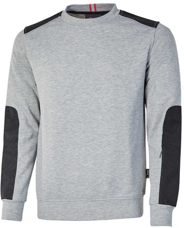 Thumbnail - Ryke Arbeits-Sweatshirt mit gebürstetem Rundhalsausschnitt - Grau m