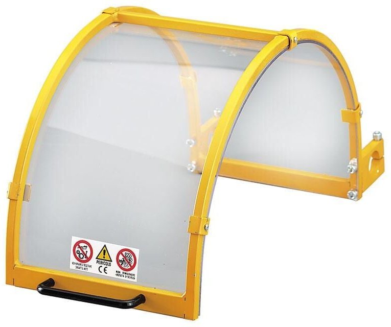 Drehmaschinenschutz mit 400 mm Lexan-Schutzschild Fervi t400