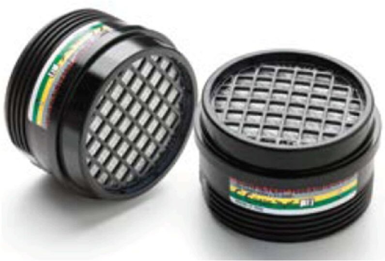 Coverguard - Filter A1B1E1K1 P3 r - Staub - Aerosole und Gasdampf - 6er-Packung - für eurmask uno/duo