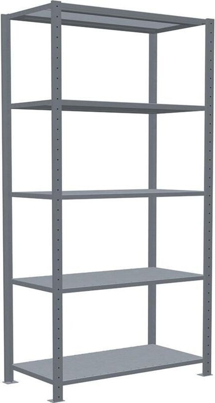 Schulte Lagertechnik - Fachbodenregal Komplettregale MULTIplus250, 2000x1000x500mm (Grundregal), Traglast: 250kg